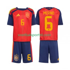 Spanje Mikel Merino 6 World Cup Kind Thuis Tenue 2026